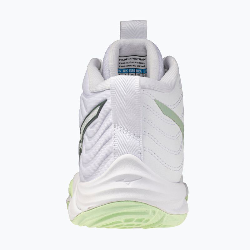 Moteriški tinklinio bateliai Mizuno Wave Momentum Elite Mid white/balsam green/ambrosia 3