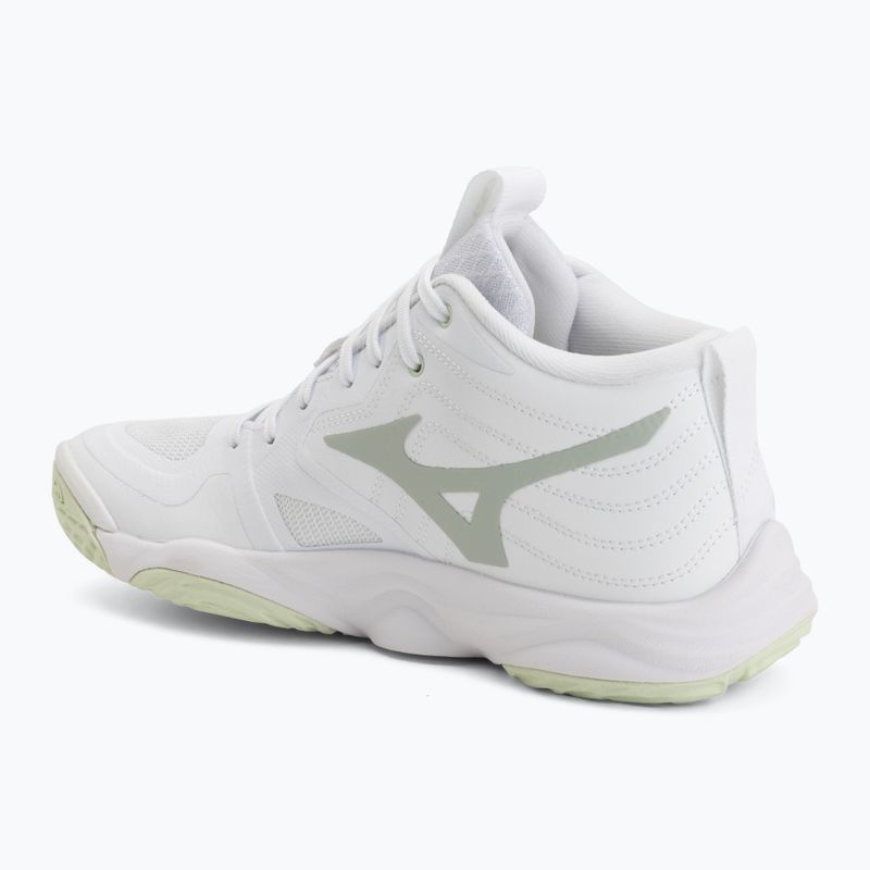 Moteriški tinklinio bateliai Mizuno Wave Momentum Elite Mid white/balsam green/ambrosia 3