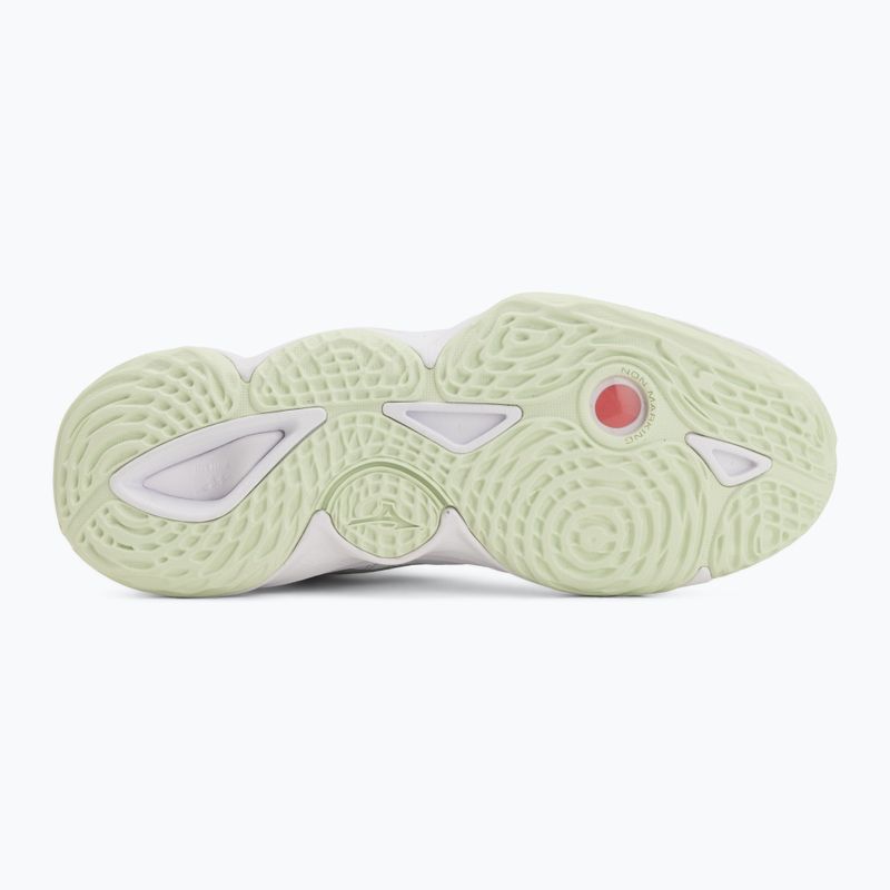 Moteriški tinklinio bateliai Mizuno Wave Momentum Elite Mid white/balsam green/ambrosia 4