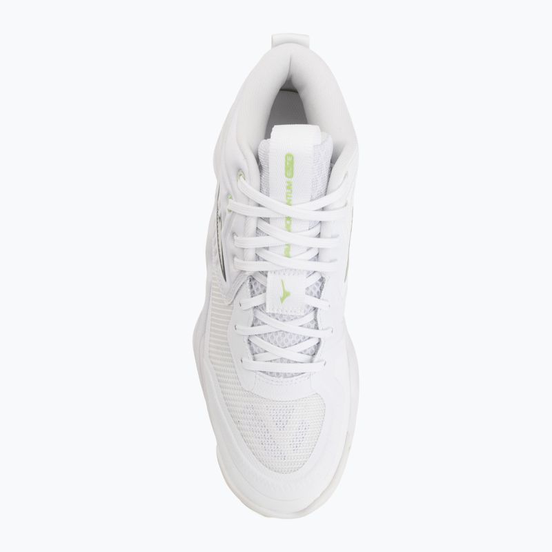 Moteriški tinklinio bateliai Mizuno Wave Momentum Elite Mid white/balsam green/ambrosia 5