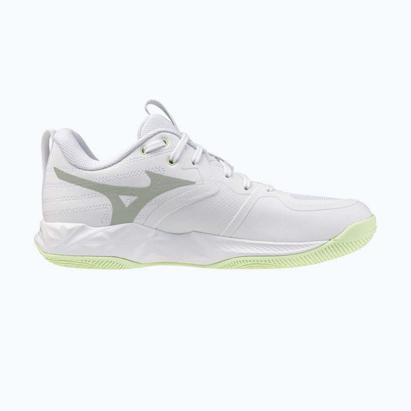 Moteriški tinklinio bateliai Mizuno Wave Momentum Pro white/aqua gray/ambrosia 2