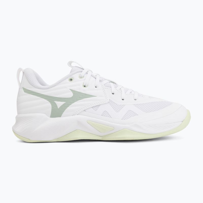 Moteriški tinklinio bateliai Mizuno Wave Momentum Pro white/aqua gray/ambrosia 2