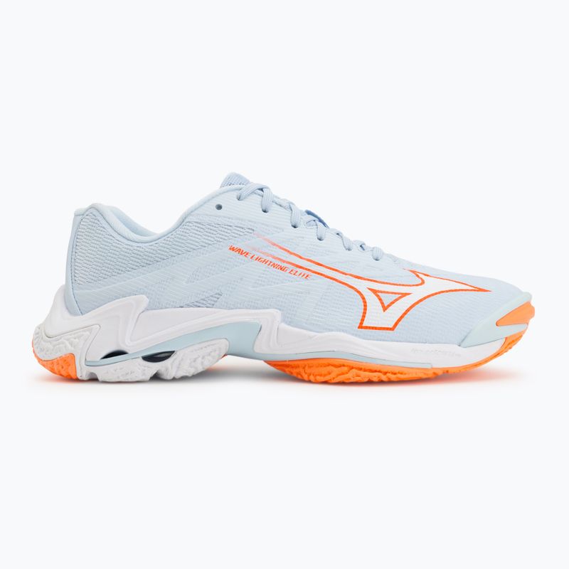 Moteriški tinklinio bateliai Mizuno Wave Lightning Elite blue finch/white/lava orange 2