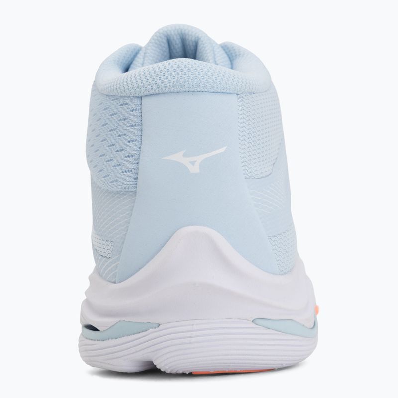 Moteriški tinklinio bateliai Mizuno Wave Lightning Pro Mid blue finch/lava orange/flamingo coral 6