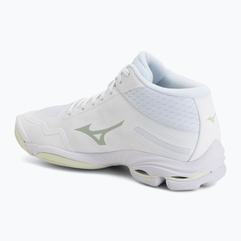 Moteriški tinklinio bateliai Mizuno Wave Lightning Pro Mid white/aqua gray/ambrosia 3