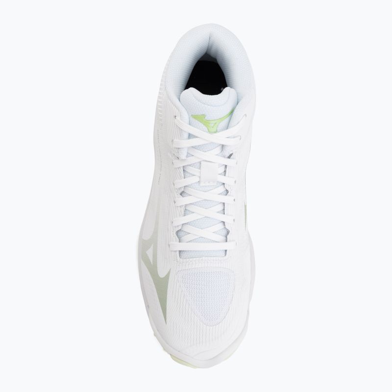 Moteriški tinklinio bateliai Mizuno Wave Lightning Pro Mid white/aqua gray/ambrosia 5