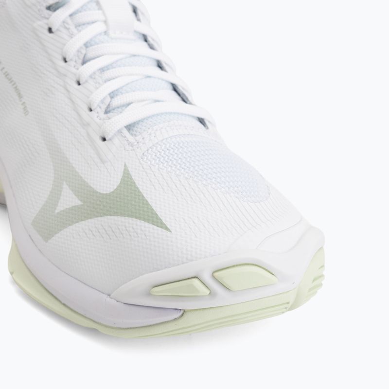 Moteriški tinklinio bateliai Mizuno Wave Lightning Pro Mid white/aqua gray/ambrosia 7