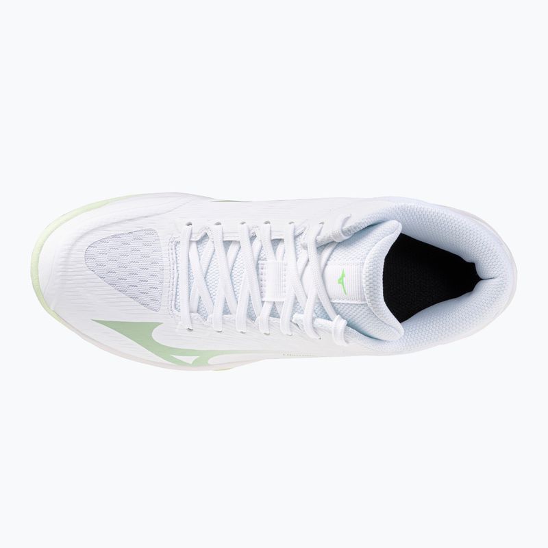 Moteriški tinklinio bateliai Mizuno Lightning Select Mid white/aqua gray/ambrosia 5