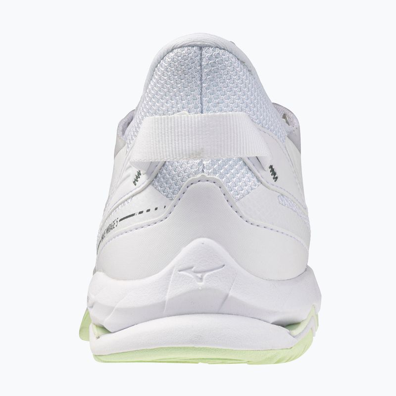 Moteriški rankinio bateliai Mizuno Wave Mirage 5 white/balsam green 3