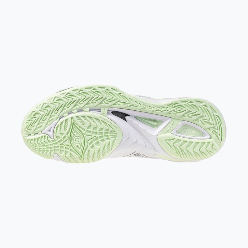 Moteriški rankinio bateliai Mizuno Wave Mirage 5 white/balsam green 4