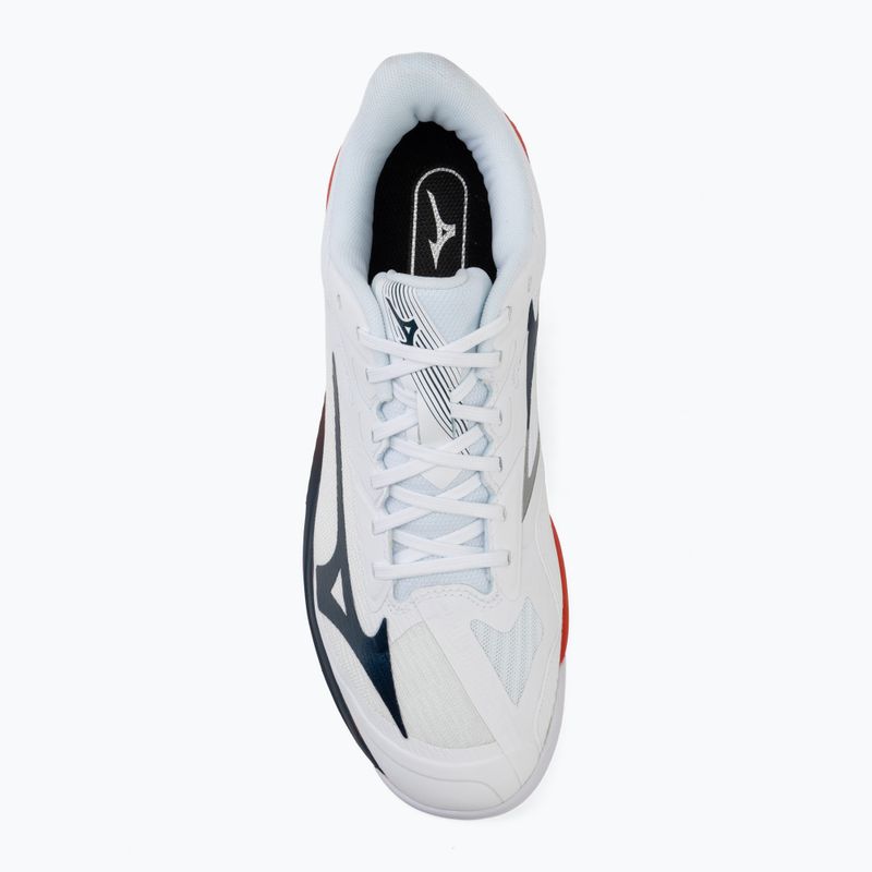 Vyriški teniso batai Mizuno Wave Exceed Court AC white/insignia blue/orange 5