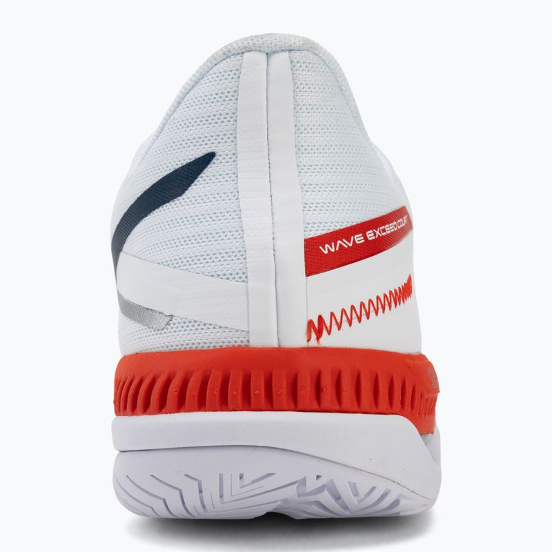 Vyriški teniso batai Mizuno Wave Exceed Court AC white/insignia blue/orange 6