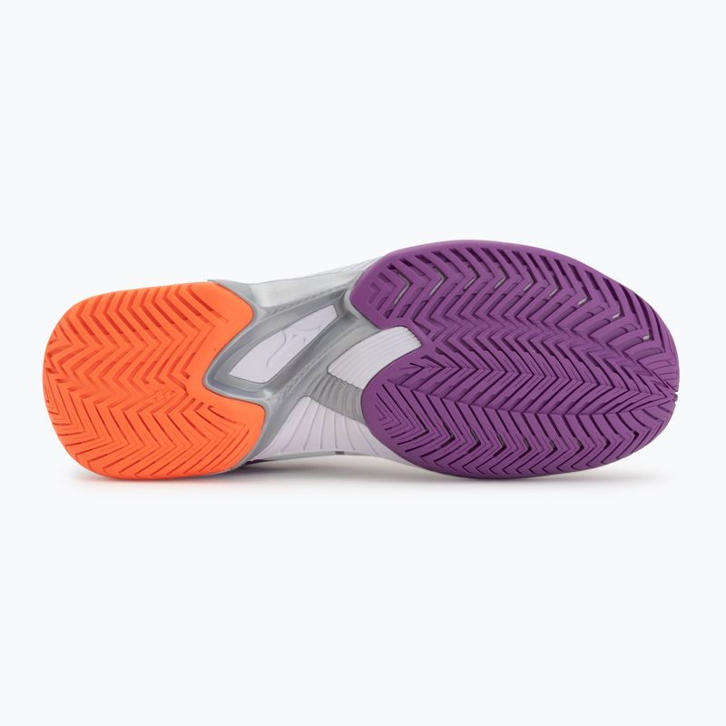Moteriški teniso bateliai Mizuno Wave Exceed Court AC white/dahlia/lava orange 4