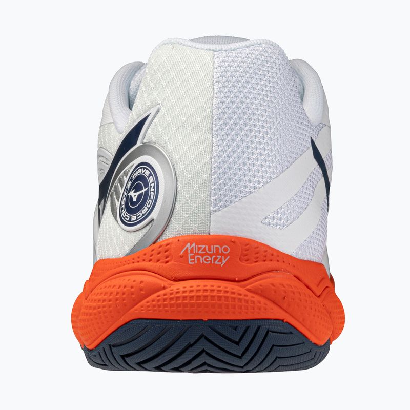 Vyriški teniso batai Mizuno Wave Enforce Court 2 AC white/insignia blue/orange 3