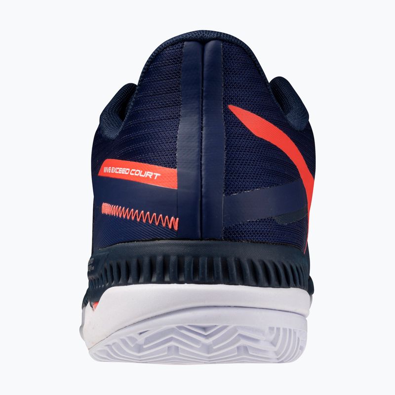 Vyriški teniso batai Mizuno Wave Exceed Court CC beacon blue/lava orange/white 3
