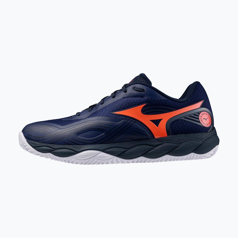 Vyriški teniso batai Mizuno Wave Enforce Court 2 CC beacon blue/lava orange/white 2