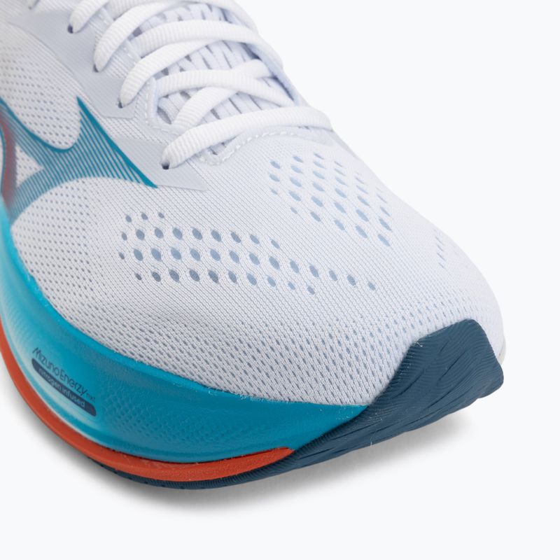 Vyriški bėgimo batai Mizuno Wave Rider 30 white/blue jewel/orange 7