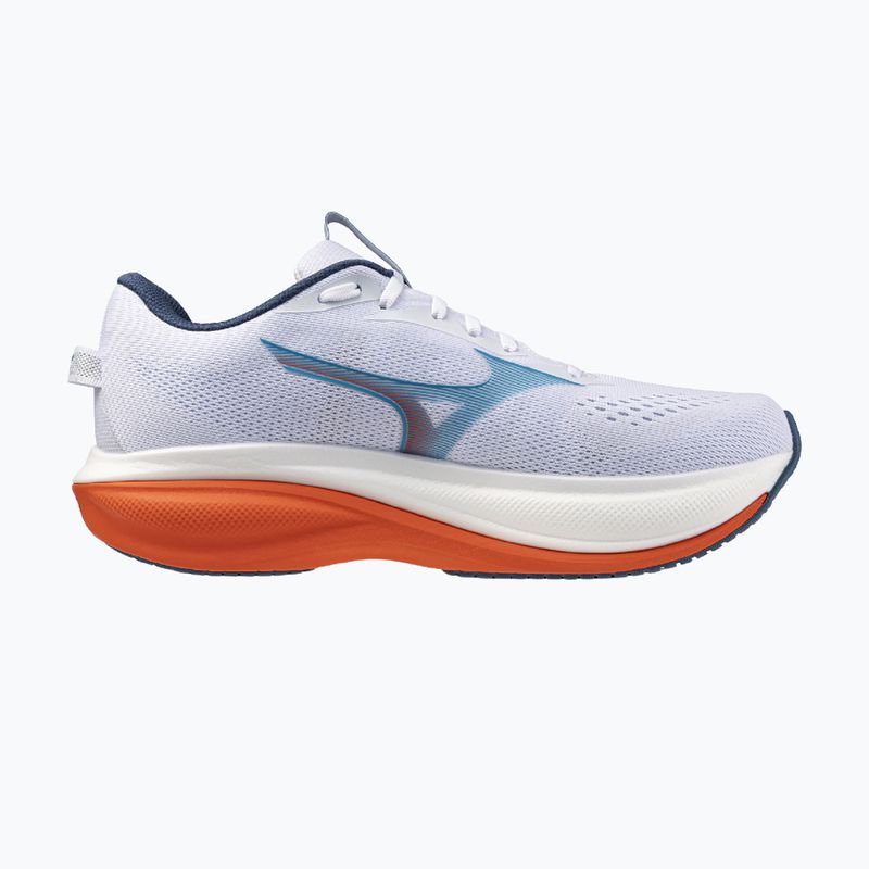 Vyriški bėgimo batai Mizuno Wave Rider 30 white/blue jewel/orange 2