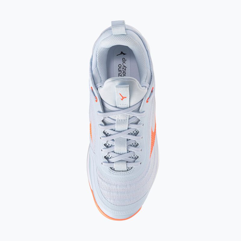 Moteriški tinklinio bateliai Mizuno Wave Luminous Elite blue finch/lava orange/flamingo coral 5
