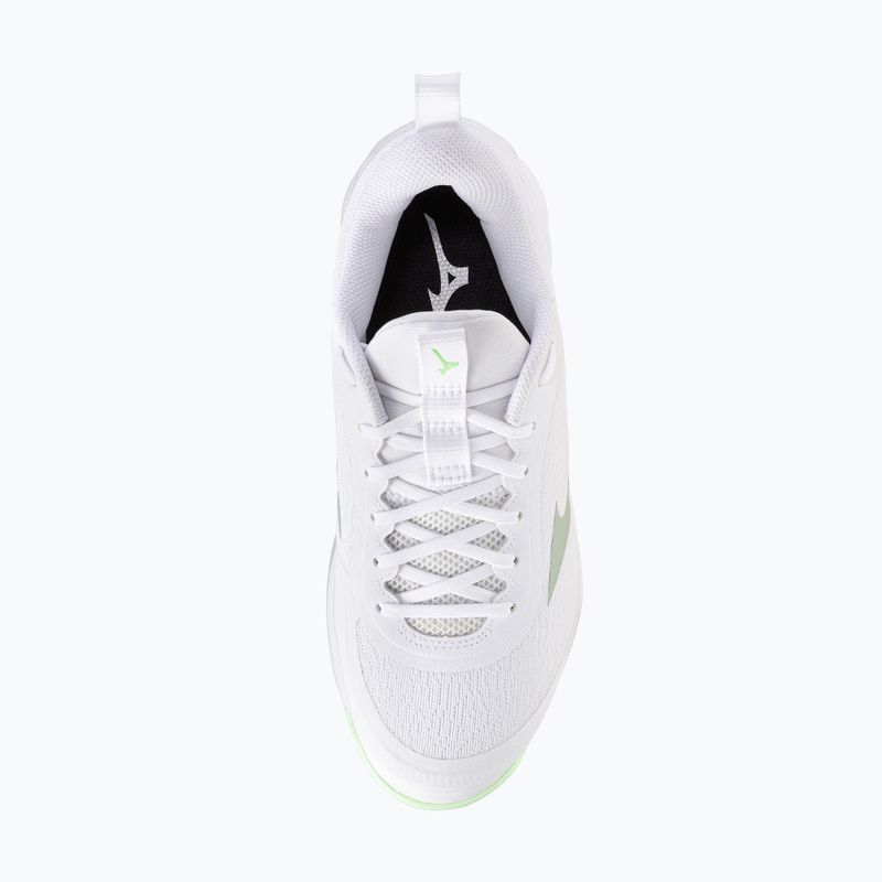 Moteriški tinklinio bateliai Mizuno Wave Luminous Pro white/aqua gray/ambrosia 5
