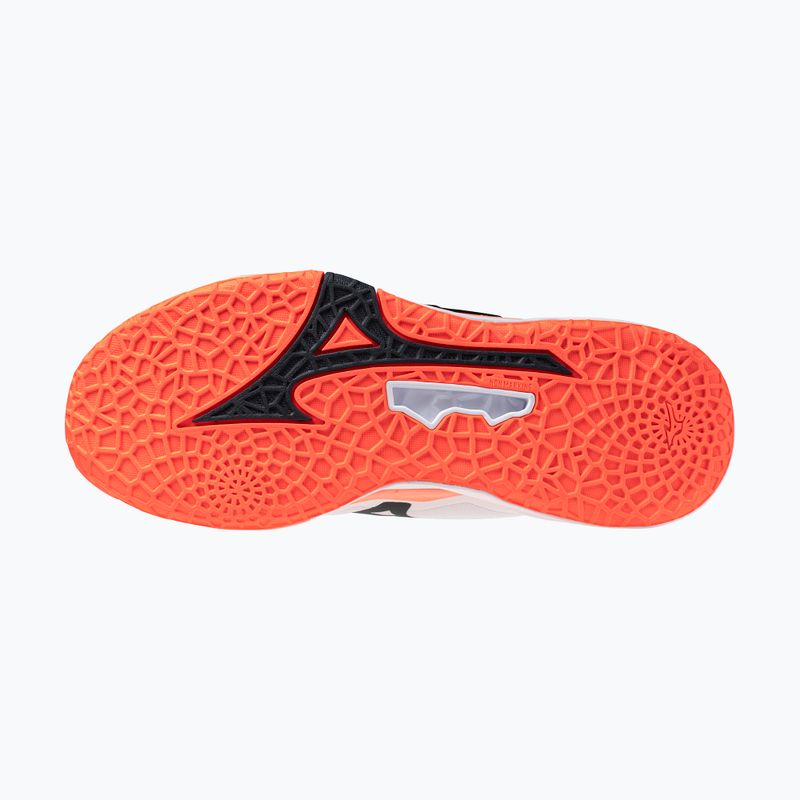 Rankinio bateliai Mizuno Wave Stealth Neo 2.1 white/black/flamingo coral 4