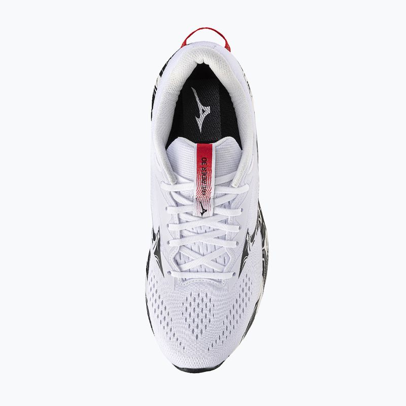 Vyriški bėgimo batai Mizuno Wave Rider 30 Disclosure white/black/high risk red 5