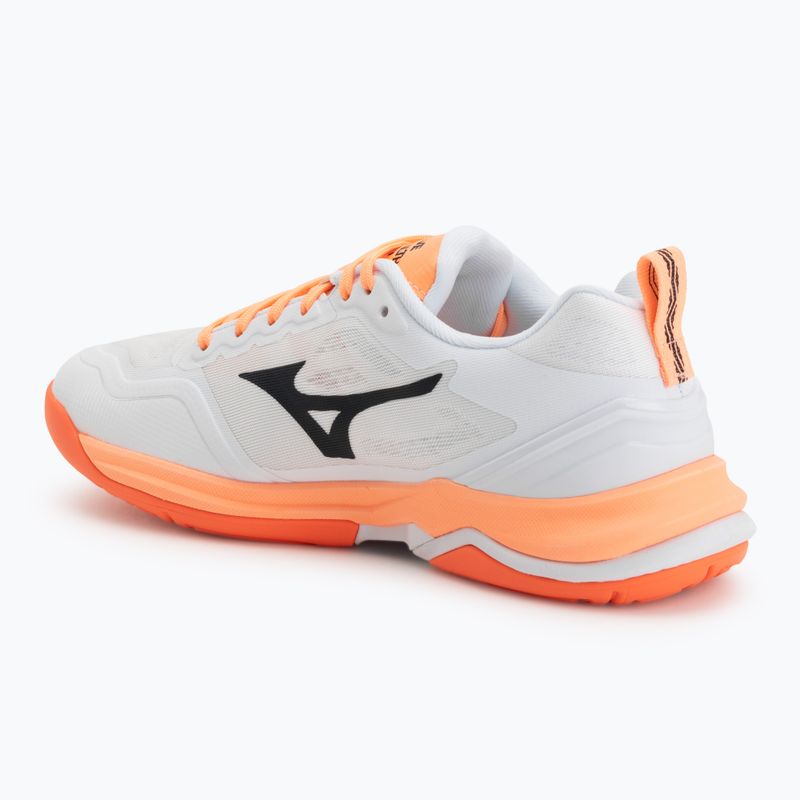 Rankinio bateliai Mizuno Wave Stealth Elite white/lava orange 3