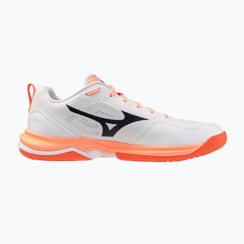Rankinio bateliai Mizuno Wave Stealth Pro white/black/flamingo coral 2