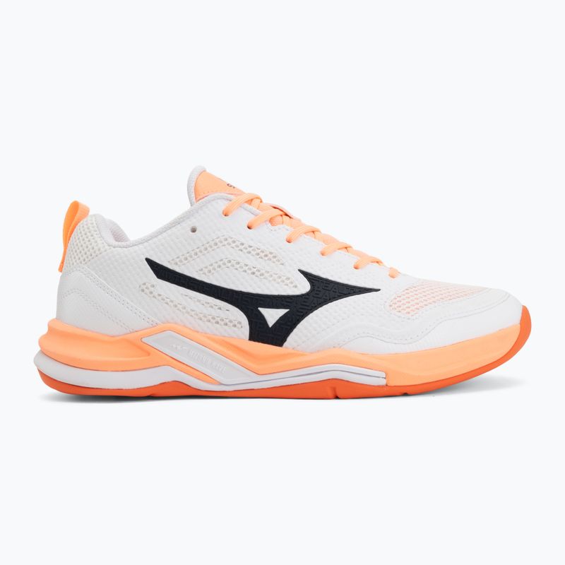 Rankinio bateliai Mizuno Wave Stealth Pro white/black/flamingo coral 2