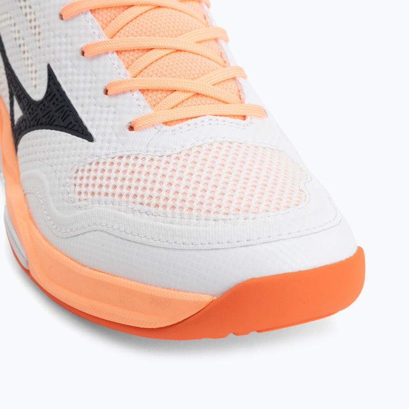Rankinio bateliai Mizuno Wave Stealth Pro white/black/flamingo coral 7