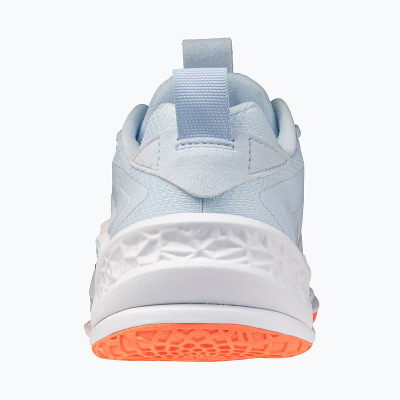 Moteriški rankinio bateliai Mizuno Wave Stealth Neo 2.1 blue finch/lava orange/white 2