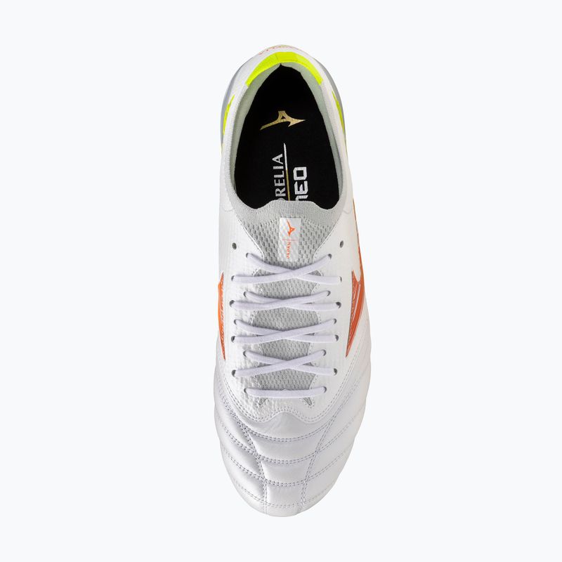 Futbolo batai Mizuno Morelia Neo V β Japan AG white/lava orange/evening primrose 5