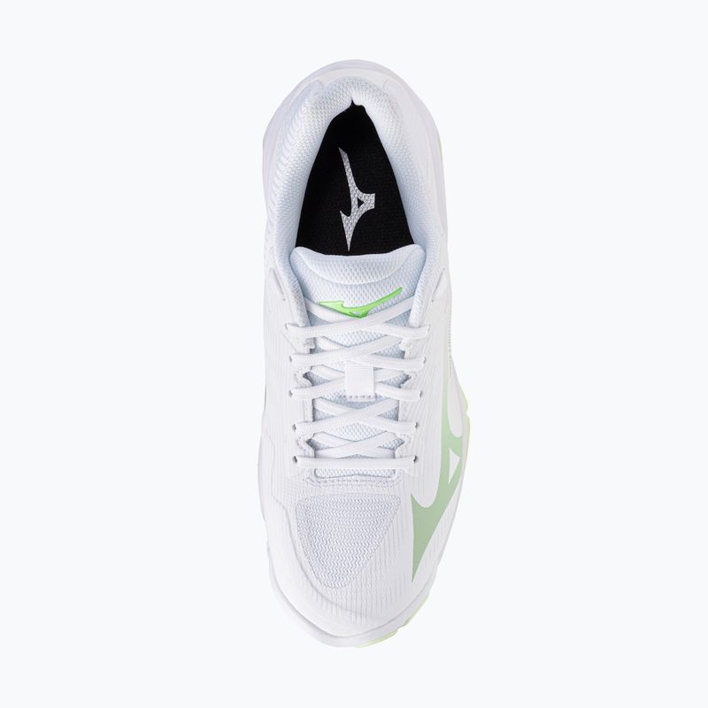 Moteriški tinklinio bateliai Mizuno Wave Lightning Pro white/aqua gray/ambrosia 5