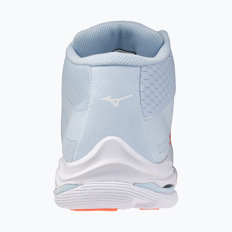 Moteriški tinklinio bateliai Mizuno Wave Lightning Pro Mid blue finch/lava orange/flamingo coral 3