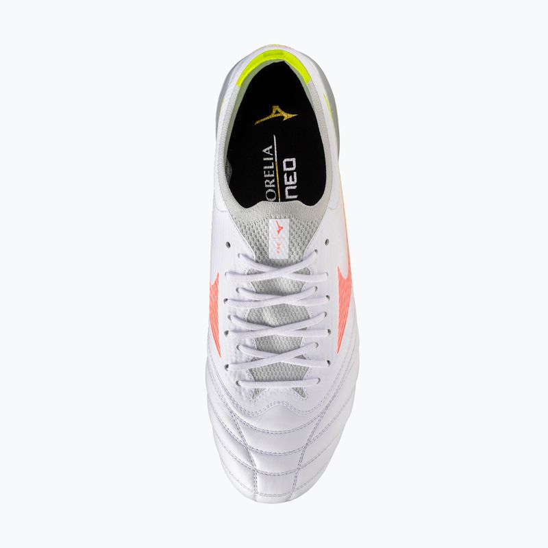Futbolo batai Mizuno Morelia Neo V β Pro AG white/lava orange/evening primrose 5