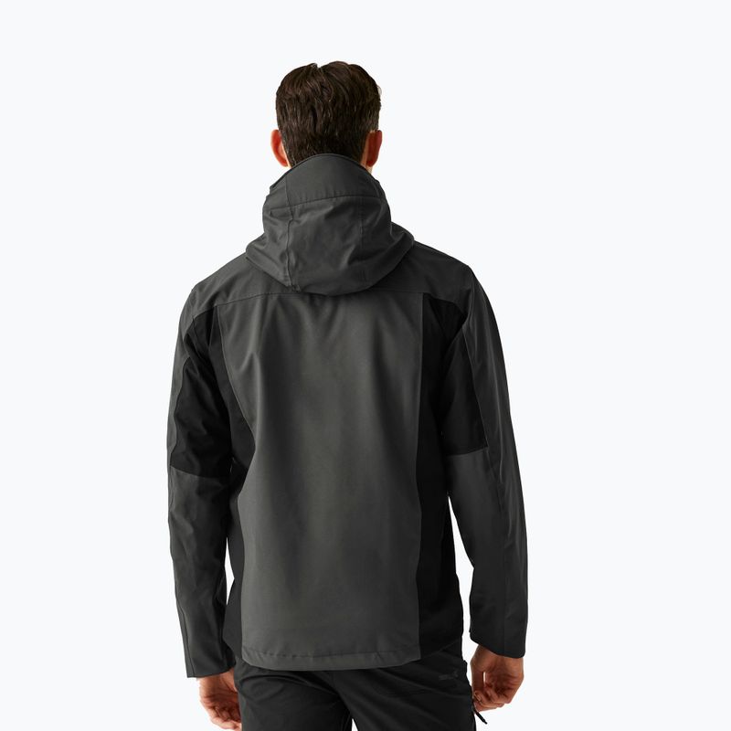 Vyriška softshell striukė REGATTA Birchdale II ash/black 3