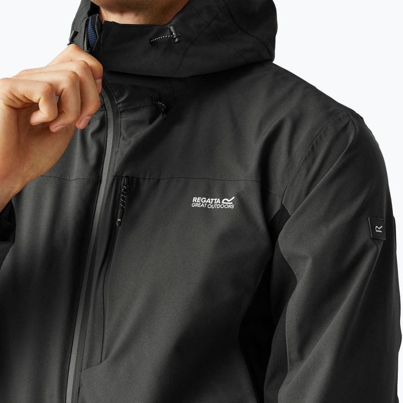 Vyriška softshell striukė REGATTA Birchdale II ash/black 5
