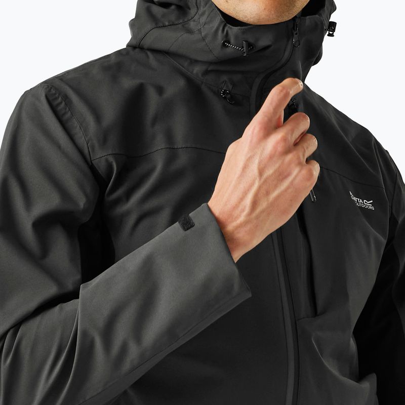 Vyriška softshell striukė REGATTA Birchdale II ash/black 6