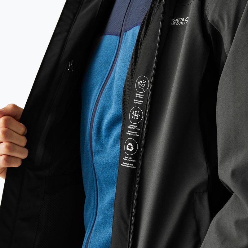 Vyriška softshell striukė REGATTA Birchdale II ash/black 7