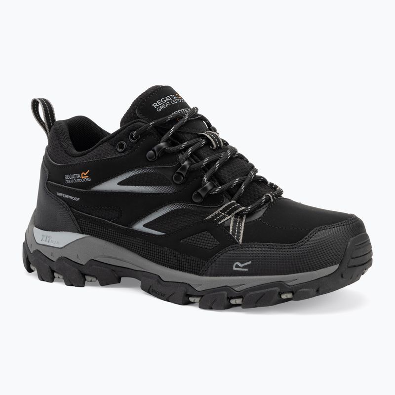 Vyriški trekingo batai REGATTA Holcombe III Low black/granite