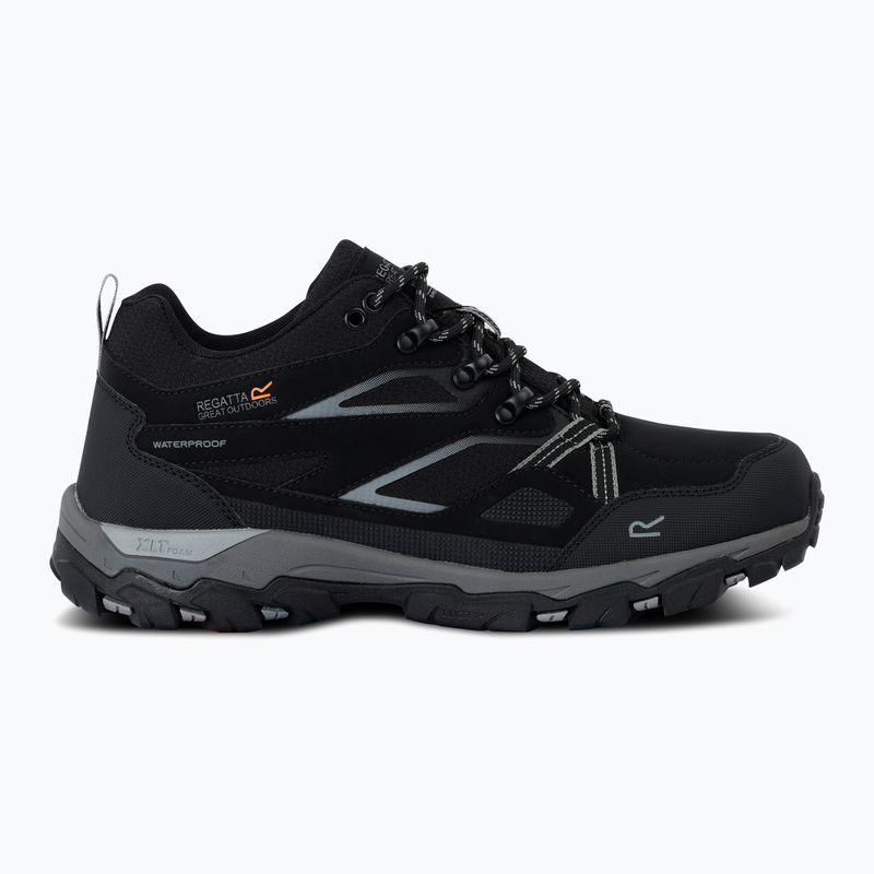 Vyriški trekingo batai REGATTA Holcombe III Low black/granite 8