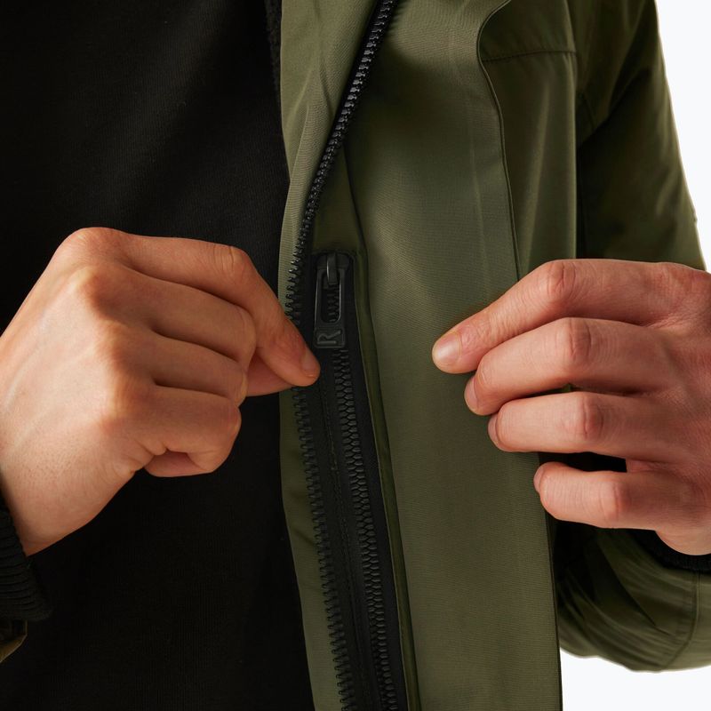 Vyriška lietaus striukė REGATTA brown olive night/black 9