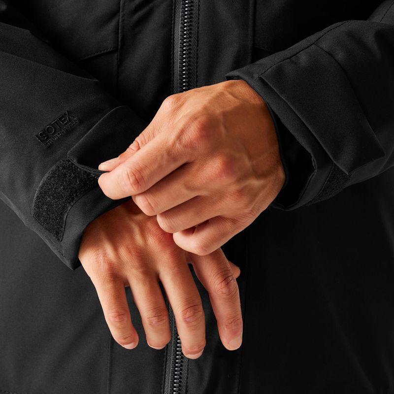 Vyriška lietaus striukė Regatta Balaton black/pumpkin spice 8