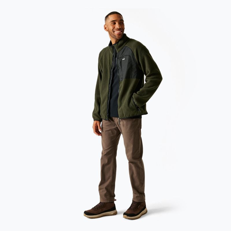 Vyriškas flisinis džemperis REGATTA Frankie Borg dark khaki 2