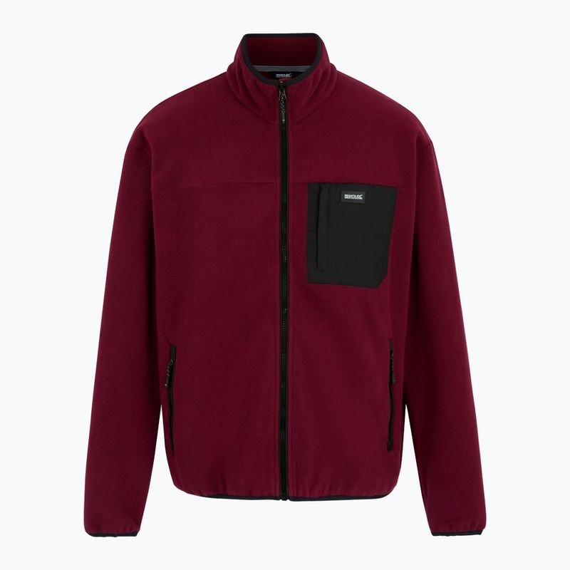 Vyriškas flisinis džemperis REGATTA Frankie Full Zip dark maroon 6