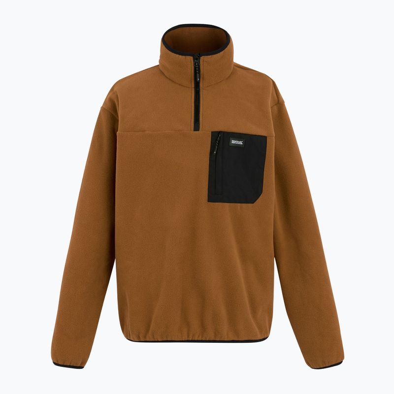 Vyriškas flisinis džemperis REGATTA Frankie Half Zip brown 5