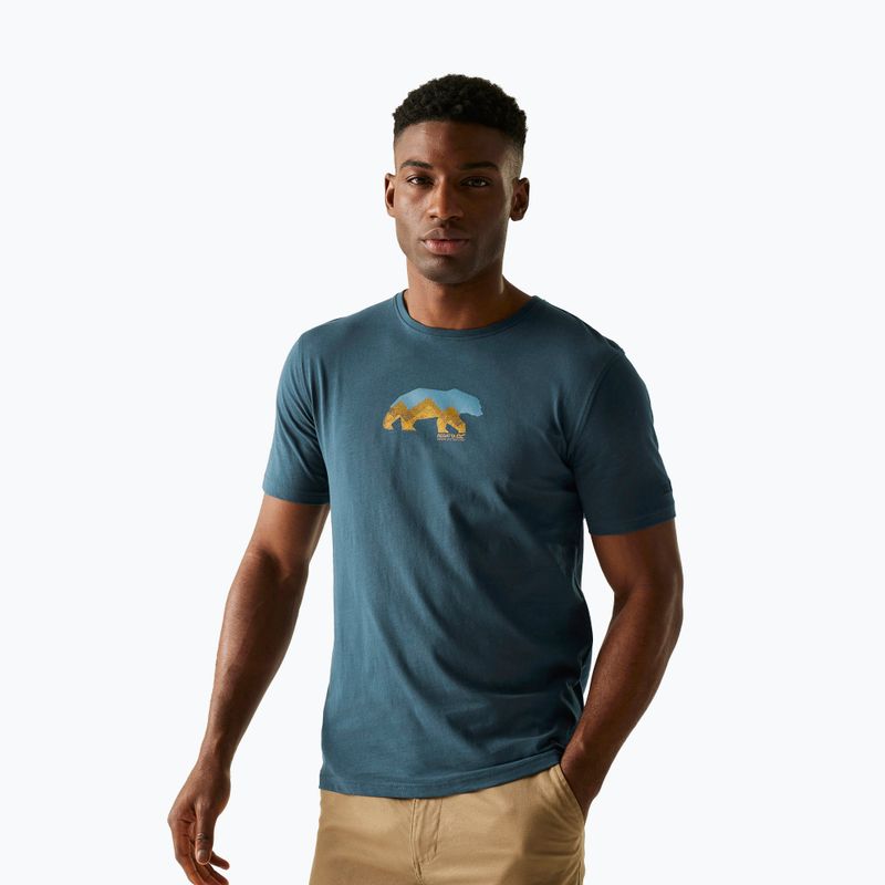 Vyriški marškinėliai REGATTA ClineIX moonlight denim bear