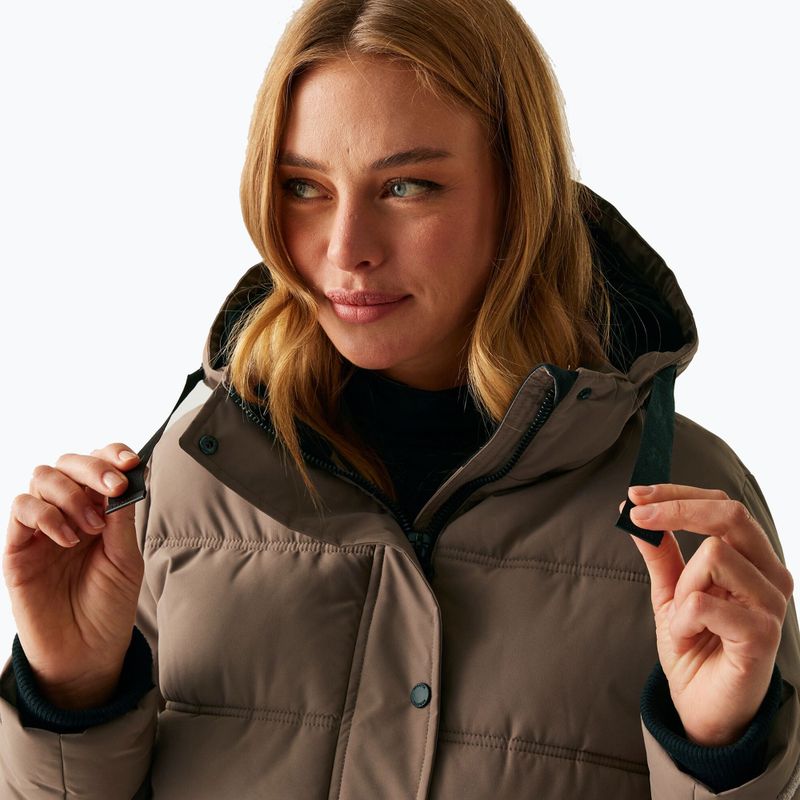 Moteriškas pašiltintas paltas REGATTA Eryn mocha/black 4