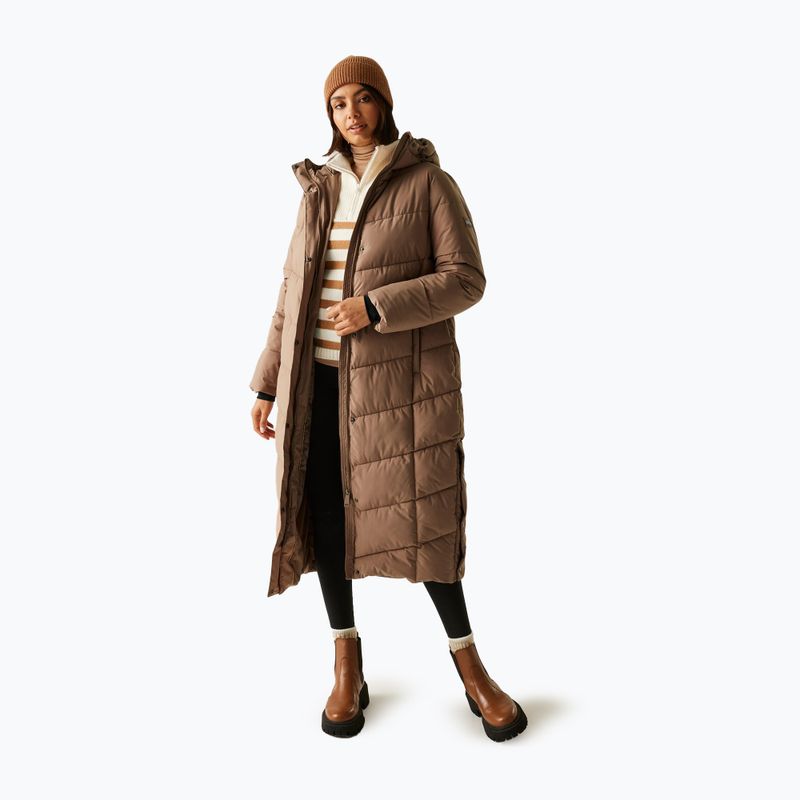 Moteriškas pašiltintas paltas REGATTA Eloria mocha 2