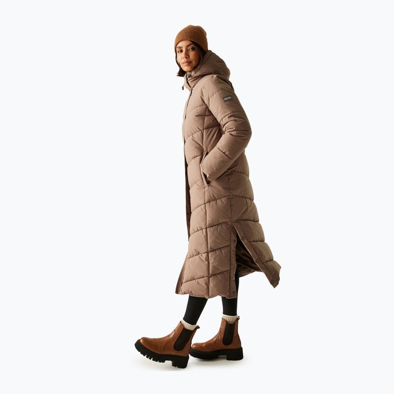 Moteriškas pašiltintas paltas REGATTA Eloria mocha 4